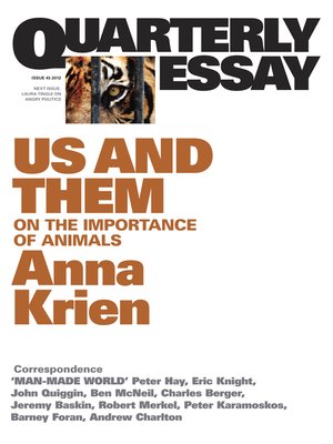 cover image of Quarterly Essay 45 Us and Them